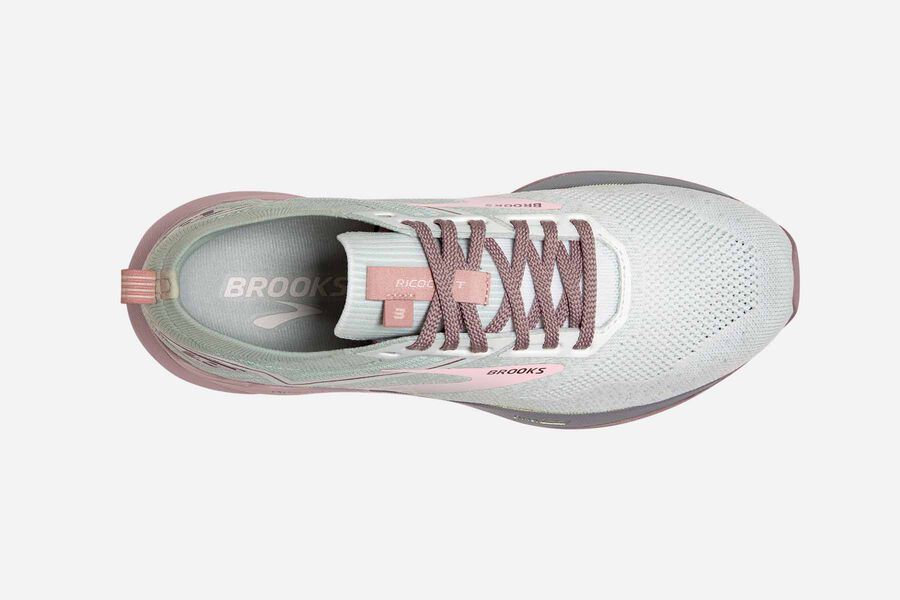 Brooks Israel Ricochet 3 Road Running Shoes Womens - White/Pink - LYI-903487